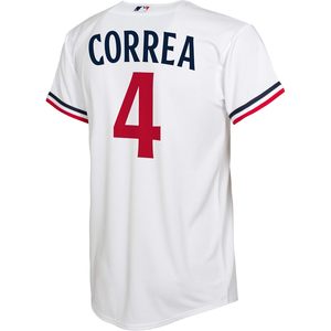 Camiseta de jugador blanca de los Minnesota Twins de Carlos Correa para jóvenes de 8 a 20 años, ropa de béisbol que absorbe la humedad - Product Image 3