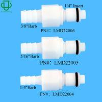 Coupure du connecteur en plastique CPC Valve Tuyau d'air en ligne Barb Raccord de tube à déconnexion rapide pour la circulation de l'eau