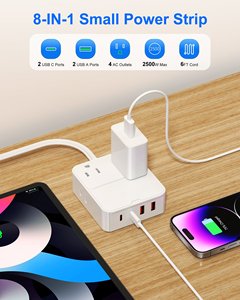 ปลั๊กพ่วงไฟฟ้า 6 ฟุต 4 ช่องเสียบ AC 4 พอร์ต USB ป้องกันไฟกระชาก สถานีชาร์จแบบประหยัดพลังงานสำหรับแล็ปท็อป - Product Image 6