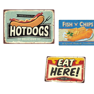 30x20 cm <span class=keywords><strong>Retro</strong></span> hoài cổ kim loại bảng hiệu tinplate hình ảnh tùy chỉnh in mô hình cho thanh và nhà hàng trang trí bức tranh - Product Image 2