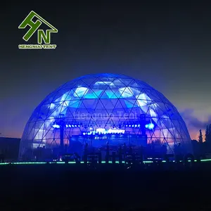 야외 큰 Geodesic 돔 텐트 결혼식 파티 이벤트 전시회 무역 쇼 교회 대규모 PVC 천막 텐트