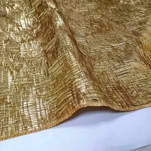 JSH8471ผ้าโพลีแฟชั่นผ้าแจ็คการ์ดสีทองผ้าทอโลหะสำหรับเสื้อผ้าสีทองอ่อน - Product Image 2