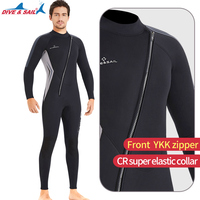 DIVE & SAIL Brust reiß verschluss Neopren 3mm Herren Ganzkörper Tauchen Nass anzug Winter Warm Schwimmen Schnorcheln Surfen Neopren anzug