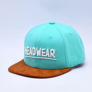 Comfortable Faux Velvet Two Tone 3D Embroidered Custom Snapback Cap Snapback <b>Hats</b> Snapback Cap - Product Image 1