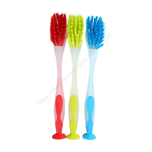 Brosses de nettoyage pour lave-vaisselle à long manche en plastique souple Syh1411, écologiques, avec ventouse TPRT - Product Image 5