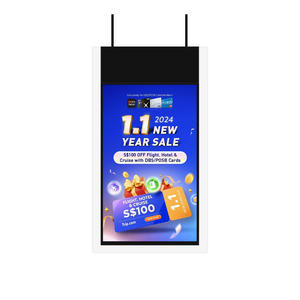 Écran d'affichage numérique double face ultra-fin pour vitrine, écran LCD publicitaire - Product Image 1