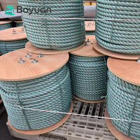 Cordage marin en polypropylène (PP) Boyuan haute résistance, résistant aux UV, anti-acide, léger, 3/4 brins, pour yachts et bateaux, emballage inclus