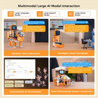 Kit de Construcción de Modelo de IA Grande Hiwonder DaDablock, con ESP32, Compatible con Scratch y Python, Interacción por Voz y Visión