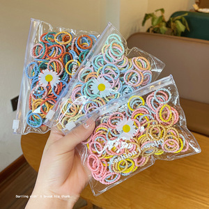 Vente en gros d'élastiques à cheveux pour enfants, respectueux des bébés, haute élasticité, élastiques pour filles, petites attaches sans joint, accessoires pour cheveux - Product Image 1