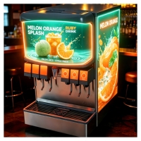 Affiche publicitaire EL fine et haute luminosité. Fonctionne sur le côté, le dessus ou la face avant des réfrigérateurs, congélateurs et machines à café. pour les magasins et les pubs