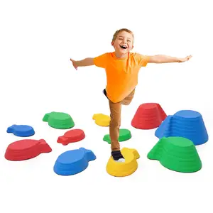 Kunden spezifische Balance Stepping Stones für Kinder Stepping Stones Set Balance Blocks Indoor & Outdoor Kinder Fitness geräte