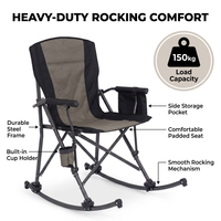 Chaise pliante légère 600D pour l'extérieur, chaise de camping avec logo personnalisable, conforme aux normes nationales - pour chaise d'extérieur