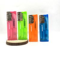 Briquet LED rechargeable coupe-vent en plastique avec design de dessin animé personnalisé pour fumer des cigarettes