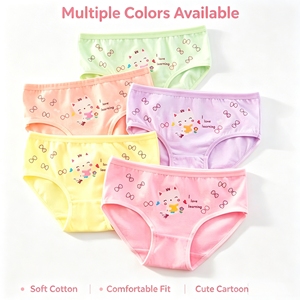 Mutandine per Bambine in Cotone di Alta Qualità con Stampe Cartoon Carine, Vendita all'Ingrosso, Biancheria <span class=keywords><strong>Intima</strong></span> con <span class=keywords><strong>Pizzo</strong></span> per Bambine e Ragazze - Product Image 3