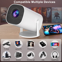 Projecteur Portable HY300Pro avec WiFi Mini Cinéma Maison Intelligent Écran LCD 4K 1080P Vidéo Projecteur Android