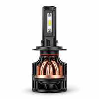 Ampoule de phare LED XVIEW 170W 55000LM à triple tube en cuivre H7 H11 9005 9006 6000K Canbus 12V 24V pour voitures et camions