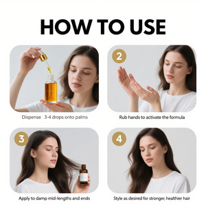 Aceite capilar anticaída de biotina para el cuidado del cabello: para adelgazar el cabello, reduce la caída, fortalece las raíces, cuentagotas de 100ml - Product Image 2
