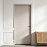 Porte intérieure en PVC massif de 50 mm d'épaisseur, résistante aux rayures, imperméable, multicouche, en bois, pour projets immobiliers