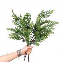Plantes vertes artificielles, aménagement paysager, branches de pin, aiguilles de pin, décoration de mariage, décoration intérieure et extérieure, accessoires de photographie, fleurs