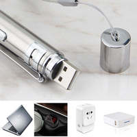 Jouet de pointeur laser USB rechargeable interactif et écologique lampe de poche de style simple moderne jouet pour chat en métal léger UV