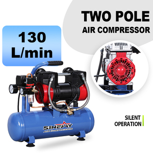 เครื่องอัดอากาศแบบพกพาไร้น้ำมัน <span class=keywords><strong>9</strong></span> <span class=keywords><strong>ลิตร</strong></span> 220V เงียบ ประหยัดพลังงาน สำหรับงานพ่นสี - Product Image 1