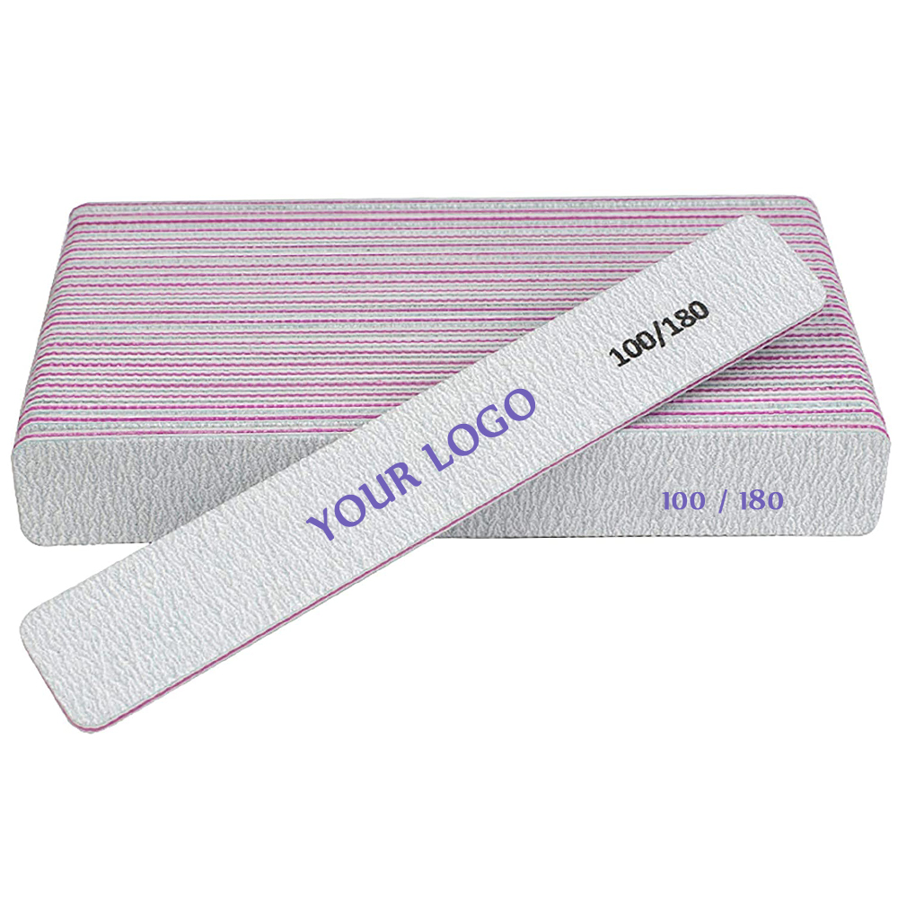 Пилка для ногтей с пользовательским логотипом, профессиональная корейская наждачная бумага, пилки для ногтей