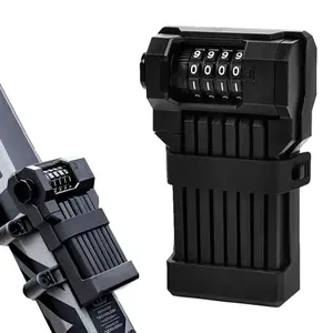 จักรยานเสือภูเขาป้องกันการโจรกรรมสำหรับงานหนักรหัสล็อคขนาดกะทัดรัดพับเก็บได้เพื่อความปลอดภัยสำหรับจักรยานเสือหมอบจักรยานเสือภูเขารหัสผ่านเพื่อความสะดวก - Product Image 1