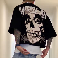 T-shirt court personnalisé épais 100% coton en éponge française surdimensionné Boxy pour hommes T-shirts de sérigraphie DTG pour hommes