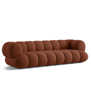 Canapé 2 places moderne en velours inclinable sur mesure pour atelier, hôtel, villa, hall d'entrée, salon et chambre d'hôtes - Product Image 3