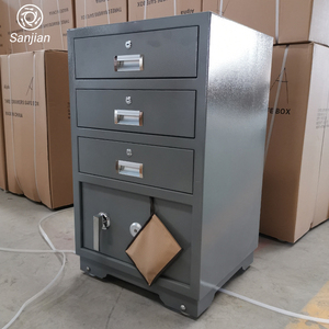 New Design 4 Drawers Steel Filing Cabinet Metal Storage Cabinet Safe Box