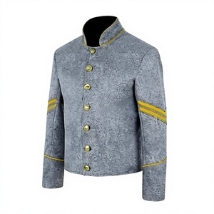 Chaqueta de Estilo Civil para Hombre, 100% Lana, Cierre de un Solo Botón, Uniforme Histórico, Traje de Invierno - Product Image 2