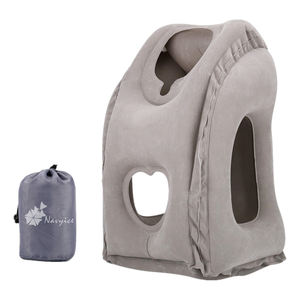 Coussin de soutien pour appuie-tête <span class=keywords><strong>gonflable</strong></span> pour le voyage en <span class=keywords><strong>avion</strong></span>, le cou, le menton et le corps. - Product Image 1