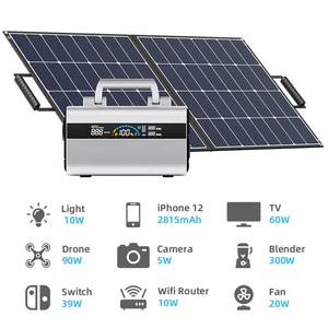 Station d'alimentation portable, batterie solaire 300W/600W/1000W LiFePO4 pour ordinateur portable, utilisation en voiture avec onde sinusoïdale pure - Product Image 5