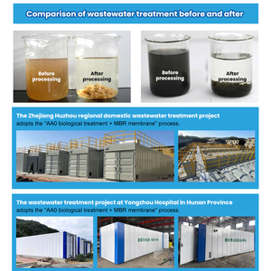 Sistema de Biofiltración en Contenedor de Bajo Mantenimiento para Plantas de Tratamiento de Aguas Residuales Biológicas de Clínicas, Mini Planta de Tratamiento de Aguas Residuales - Product Image 4