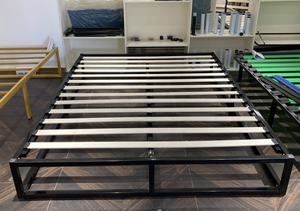 Hiện đại vua/Nữ Hoàng Kích thước nền tảng kim loại giường khung dễ dàng lắp ráp kim loại và gỗ thanh Nữ Hoàng khung giường - Product Image 4