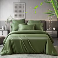 Ensemble de couette en fibre de bambou de luxe, pour la maison, été, frais, antibactérien, respirant