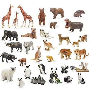 2024 Unisex katı plastik yüksek eğitim afrika orman Woodland yaban hayatı hayvan oyuncak çocuklar için figürler birçok çeşit