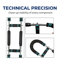 Barra de Ejercicios Profesional Cuadrada Power Twister con Doble Agarre, Expansor de Pecho de Acero al Carbono, Entrenador de Fuerza para la Parte Superior del Cuerpo