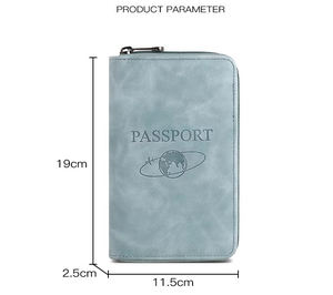 Xinrunjin Coffret cadeau d'affaires personnalisé Couverture en PU Passeport Portefeuille Carte Poche Protection RFID pour les festivals d'entreprise Logo - Product Image 2
