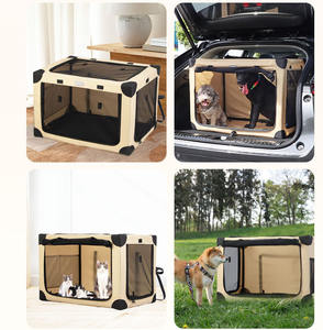 Vente chaude Portable Colapsable En Acier Inoxydable Chien Cage Pliable Petite Taille Intérieur Chat Chien <span class=keywords><strong>Pet</strong></span> Cage pour Chiens Chats - Product Image 5