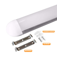 Le lumen élevé 100LM/W PF0.5/0.9 a mené le tube plat 2FT 4FT a mené l'éclairage linéaire 10W 20W 30W 40W la lumière de tube a mené la lumière de Batten pour l'intérieur