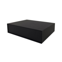 Boîte de rangement magnétique en satin pour accessoires de perruques en cheveux naturels, avec fermeture à ruban, emballage rigide de 2 mm pour mèches de cheveux et cosmétiques