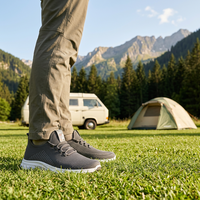 Chaussures de marche décontractées pour hommes, légères, antidérapantes, respirantes, à semelle épaisse, pour l'extérieur, printemps-été