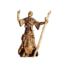 1 pièce Nouvelle figurine de bureau rétro en laiton, figurine de thé créative, accessoires d'artisanat pour la maison