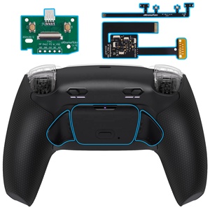 Rubberized Black Back Buttons Remappable RISE Plus MAX Back Paddles Kit with Click Trigger Stops for PS5 <b>Controller</b> BDM-010/020 - Product Image 2
