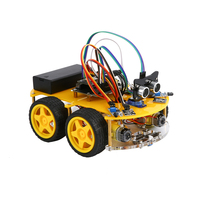 Kit de robotique Arduino contrôlé par application bricolage 4WD Smart ESP32 pour enfants capteurs programmables suivi de ligne d'évitement d'obstacles
