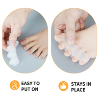 S-King SEBS Correcteur d'hallux valgus pour hommes et femmes, protecteur de soin des pieds, séparateur d'orteils en gel