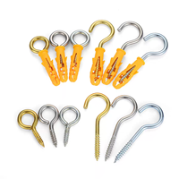 Vis à crochet en acier inoxydable, acier au carbone, zingué blanc, M6 à M12, CLASSE 4, pour portail de ferme et suspension de cordes de clôture