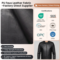 Tissu en similicuir PU TANGSHINE sans PFAS, finition métallique à grain de peau souple, populaire et tendance, pour vêtements, robes et jupes sur mesure