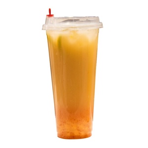 Gobelets en PP transparent de qualité alimentaire à paroi simple avec couvercles anti-fuite pour les boutiques de bubble tea, café et boba/lait au thé personnalisables - Product Image 5